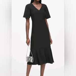 BANANA REPUBLIC Flutter Sleeve/Hem Dress, Size 2